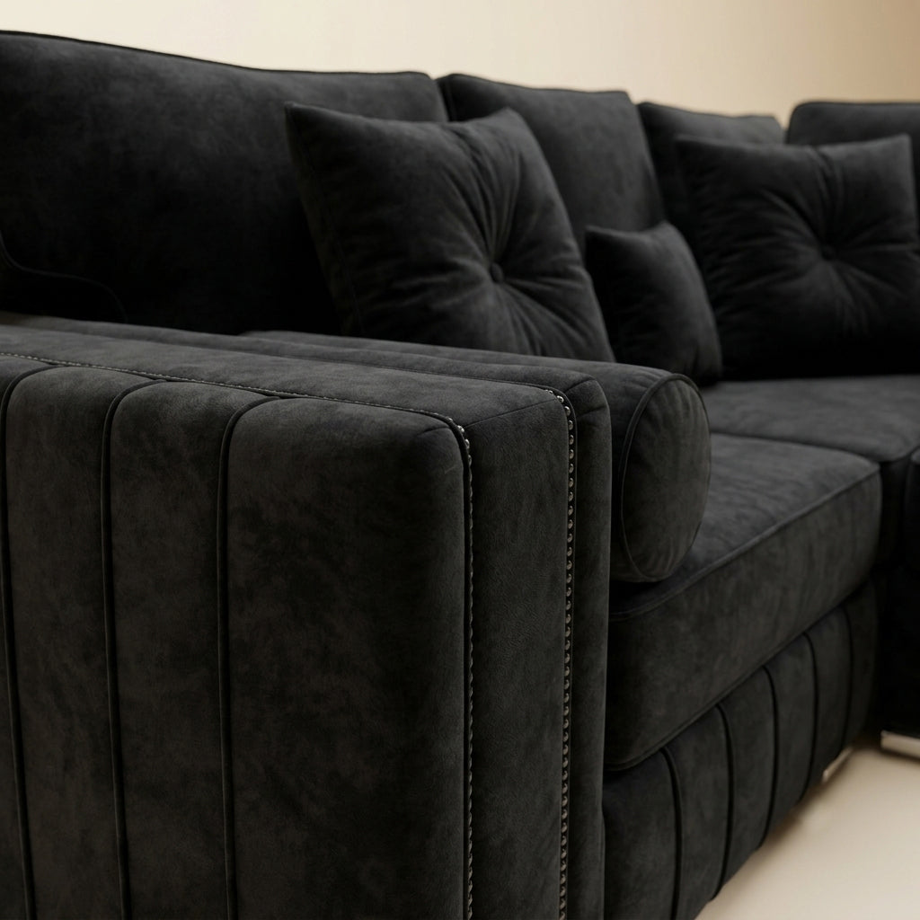Alaska Corner Sofa | Contemporary Channel Design, Made to Order UK