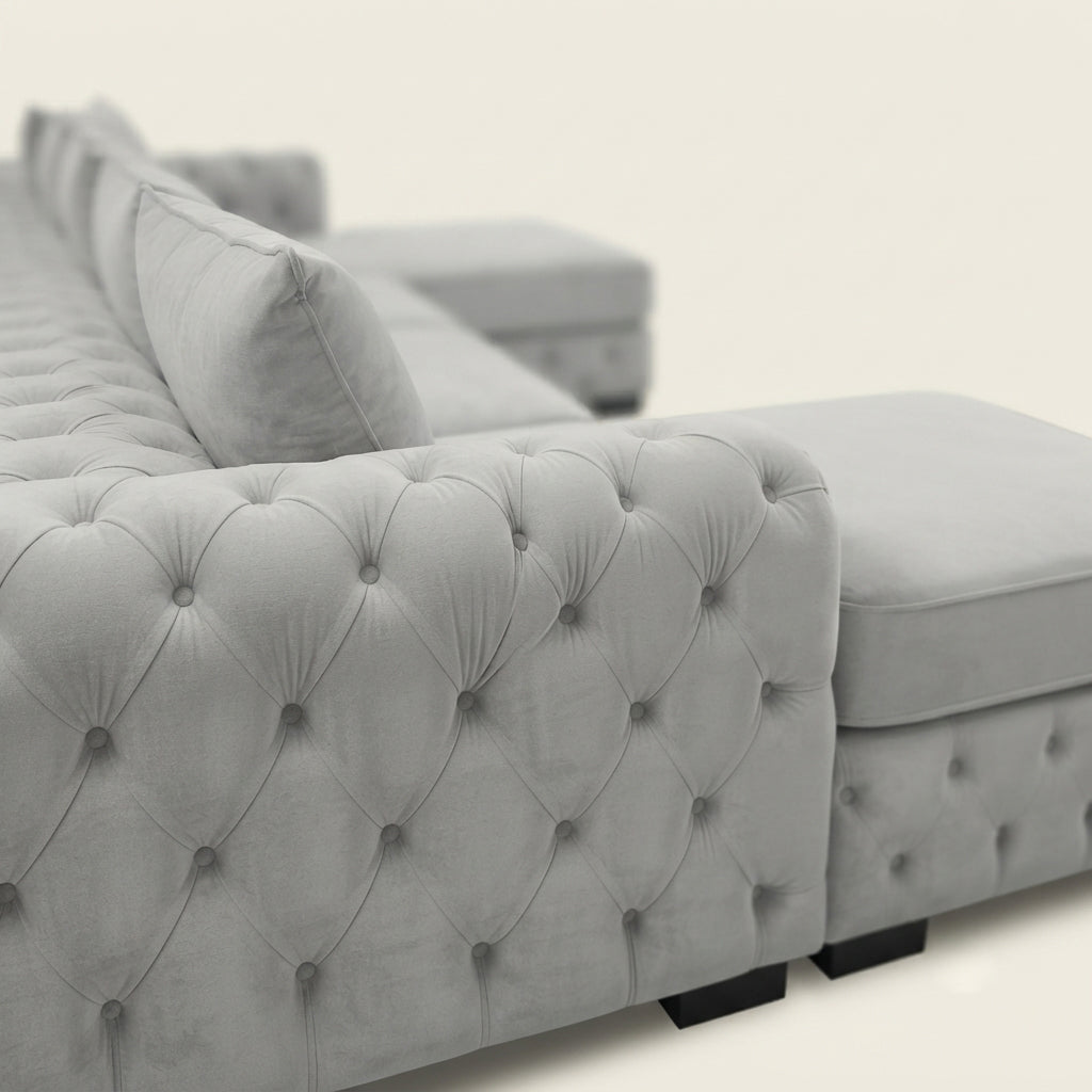 Ashton U-Shape Chesterfield Sofa | Made to Order UK
