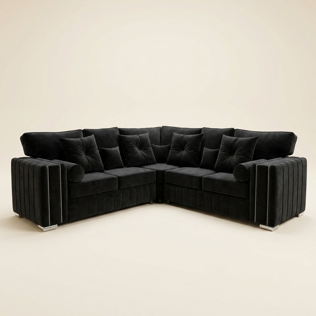 Alaska Corner Sofa | Contemporary Channel Design, Made to Order UK