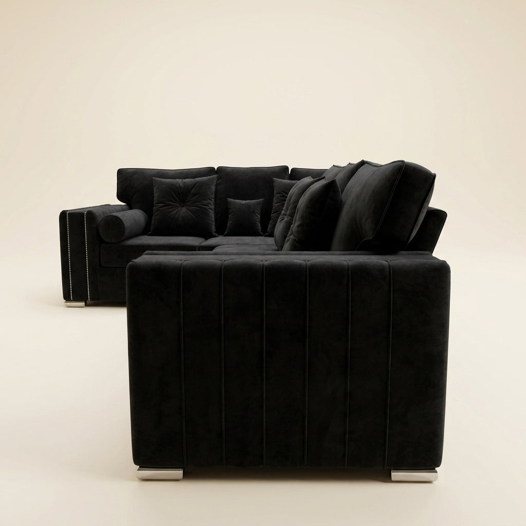 Alaska Corner Sofa | Contemporary Channel Design, Made to Order UK