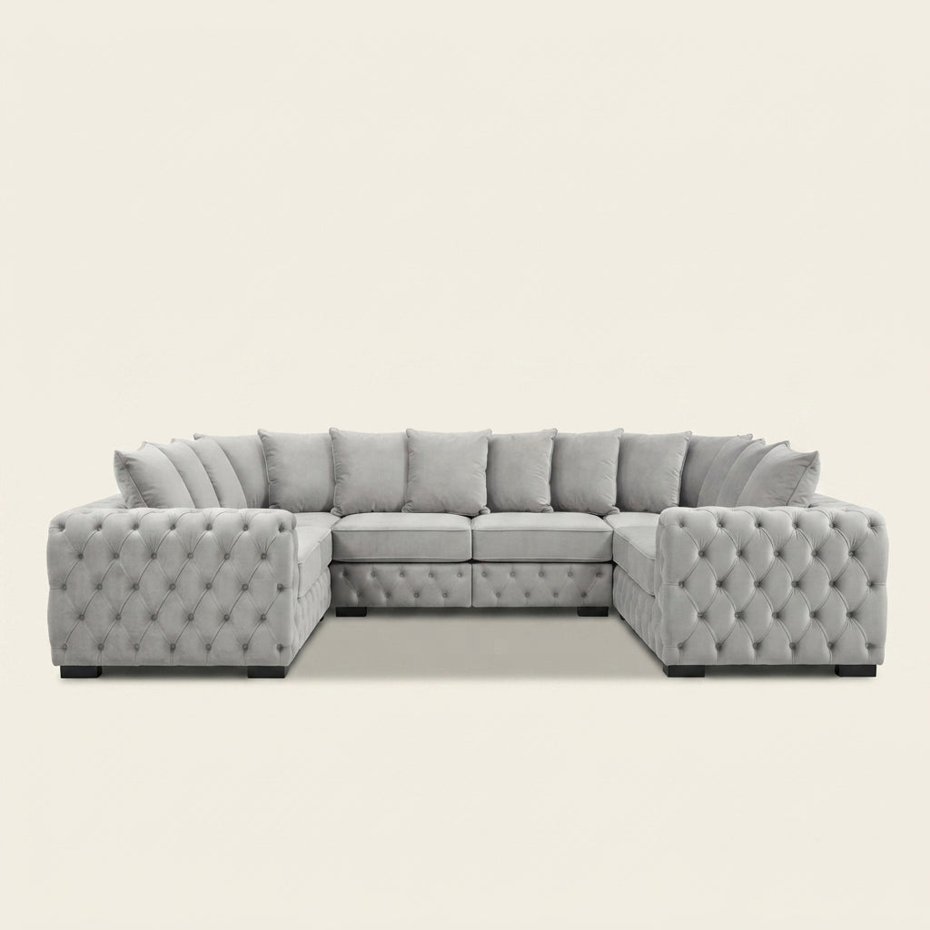 Ashton U-Shape Chesterfield Sofa | Made to Order UK