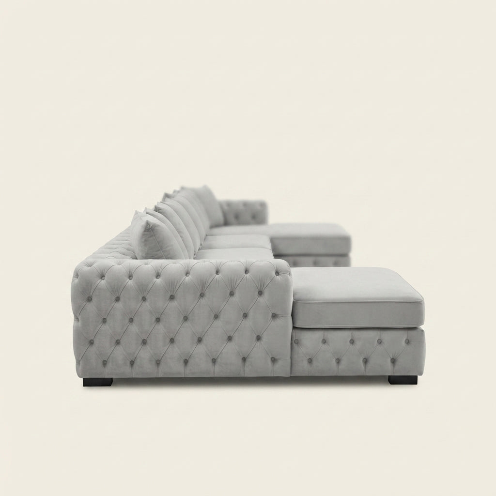 Ashton U-Shape Chesterfield Sofa | Made to Order UK