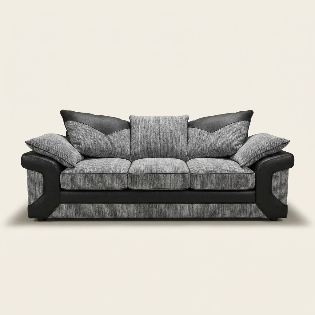 Dino Corner Sofa - 2 Seater and 3 Seater - Grey
