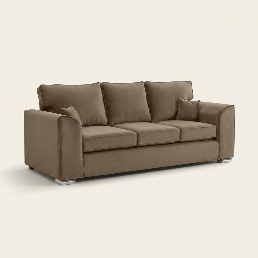 Dylan Corner Sofa - 2 Seater and 3 Seater - Brown