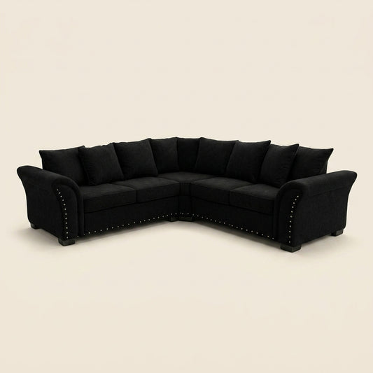Harrison Corner Sofa | Studded Detail, Made to Order UK