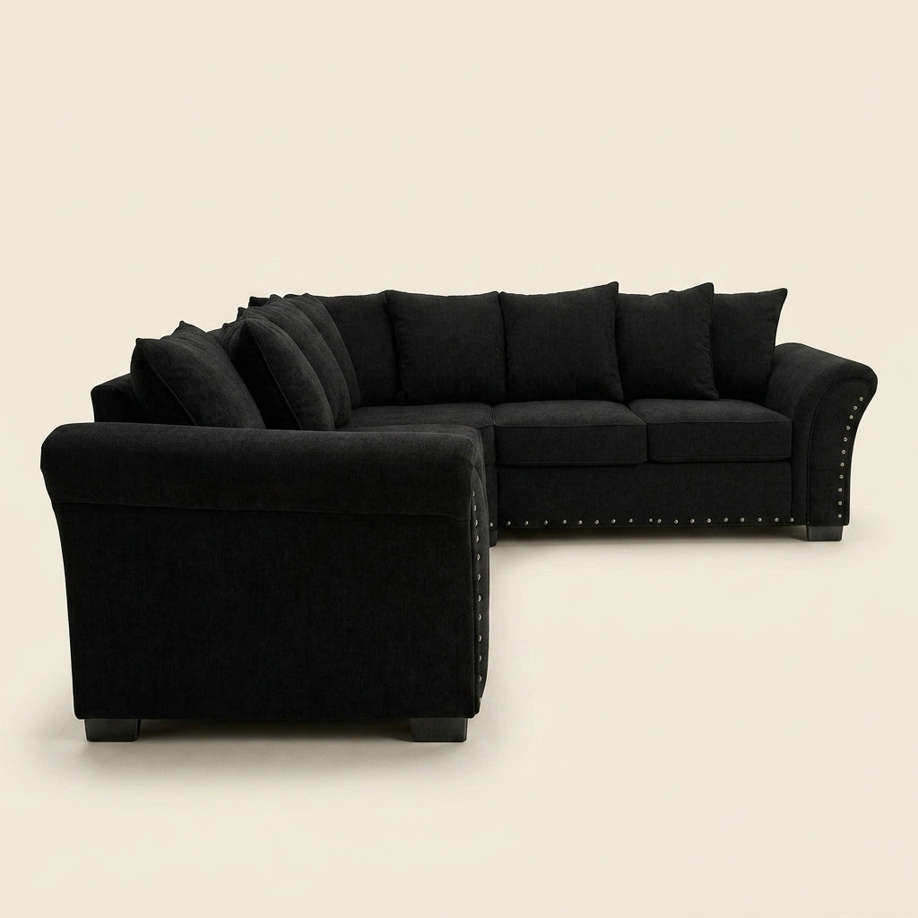 Harrison Corner Sofa | Studded Detail, Made to Order UK