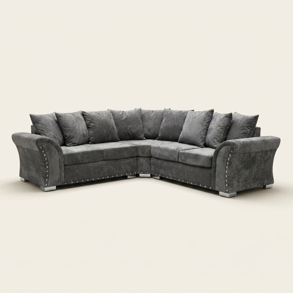 Harrison Corner Sofa - 5 Seater Corner - Grey