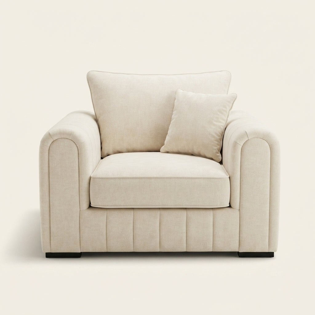 Lilly Corner Sofa - 1 Seater - Cream