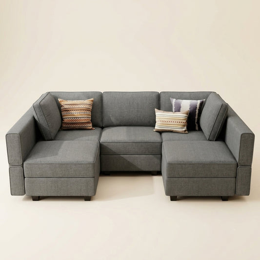 Mini U-Shape Sofa | Compact Sectional, Made to Order UK