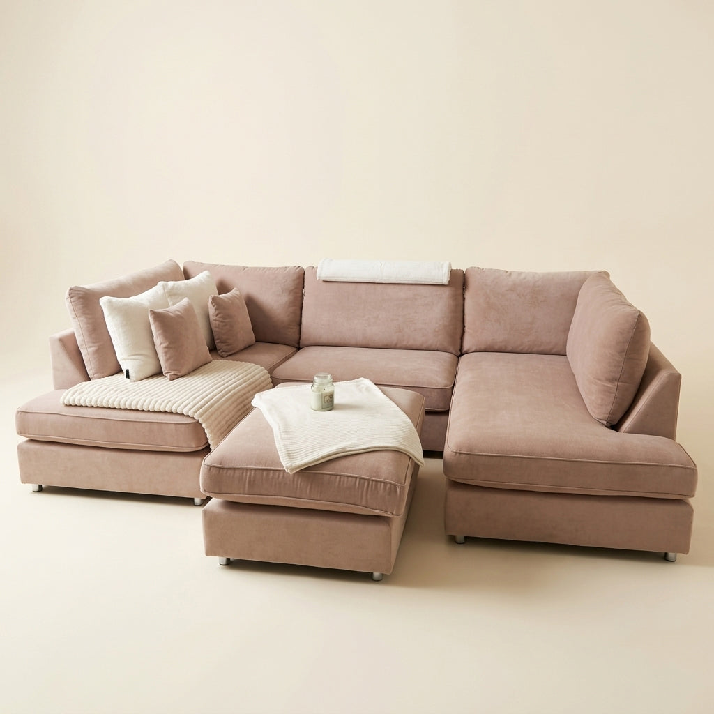 Mini U-Shape Sofa - Beige