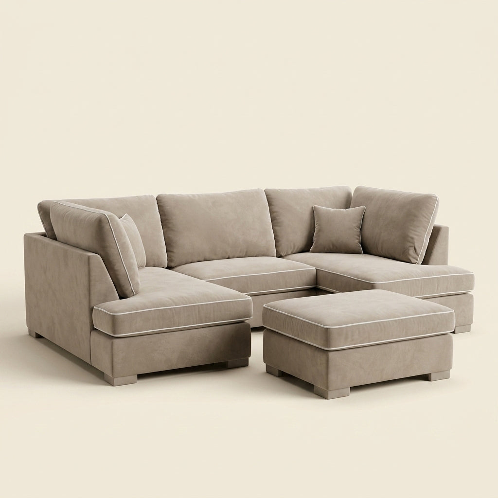 Mini U-Shape Sofa - Cream