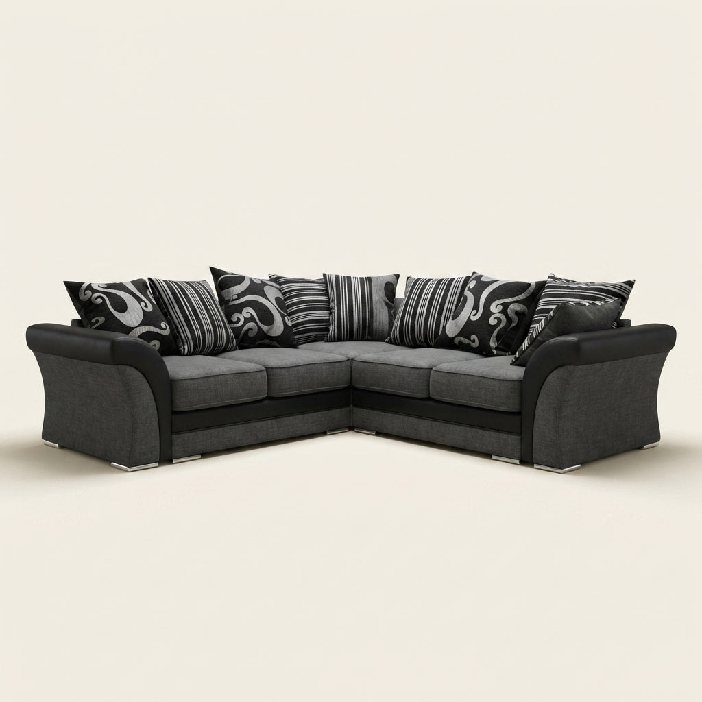 Shannon Corner Sofa - 5 Seater Corner - Grey