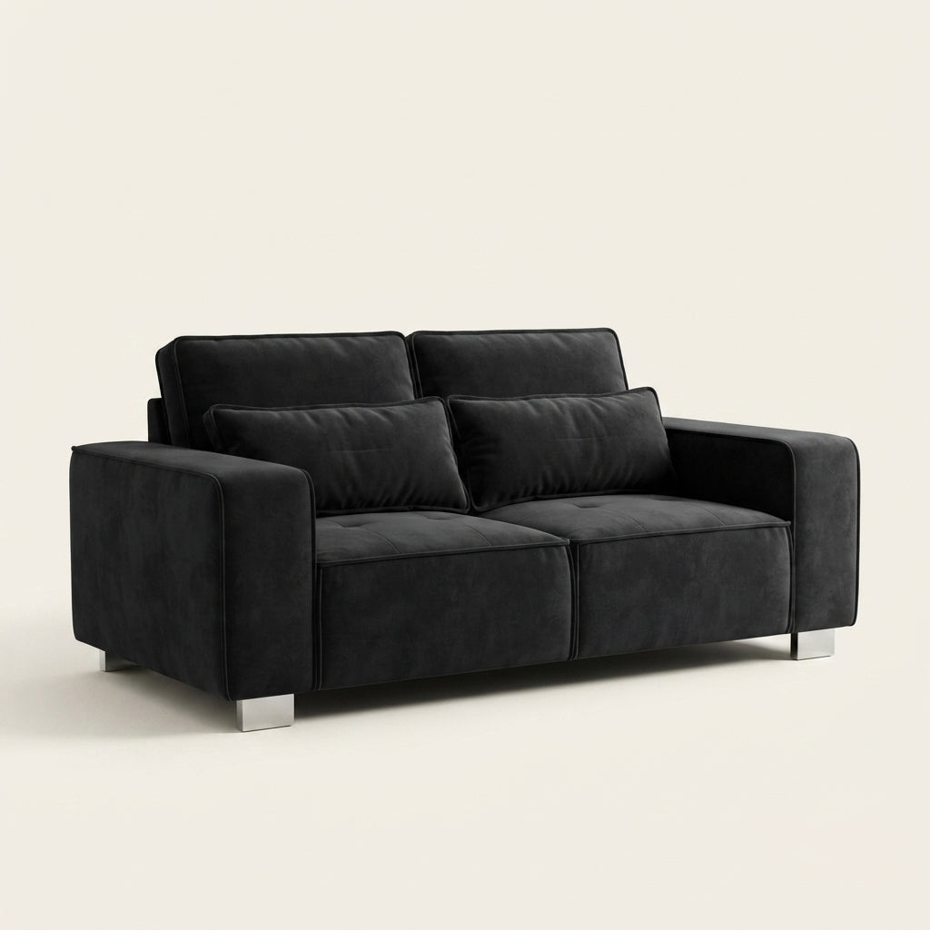 Sloane Corner Sofa - 2 Seater and 3 Seater - Black