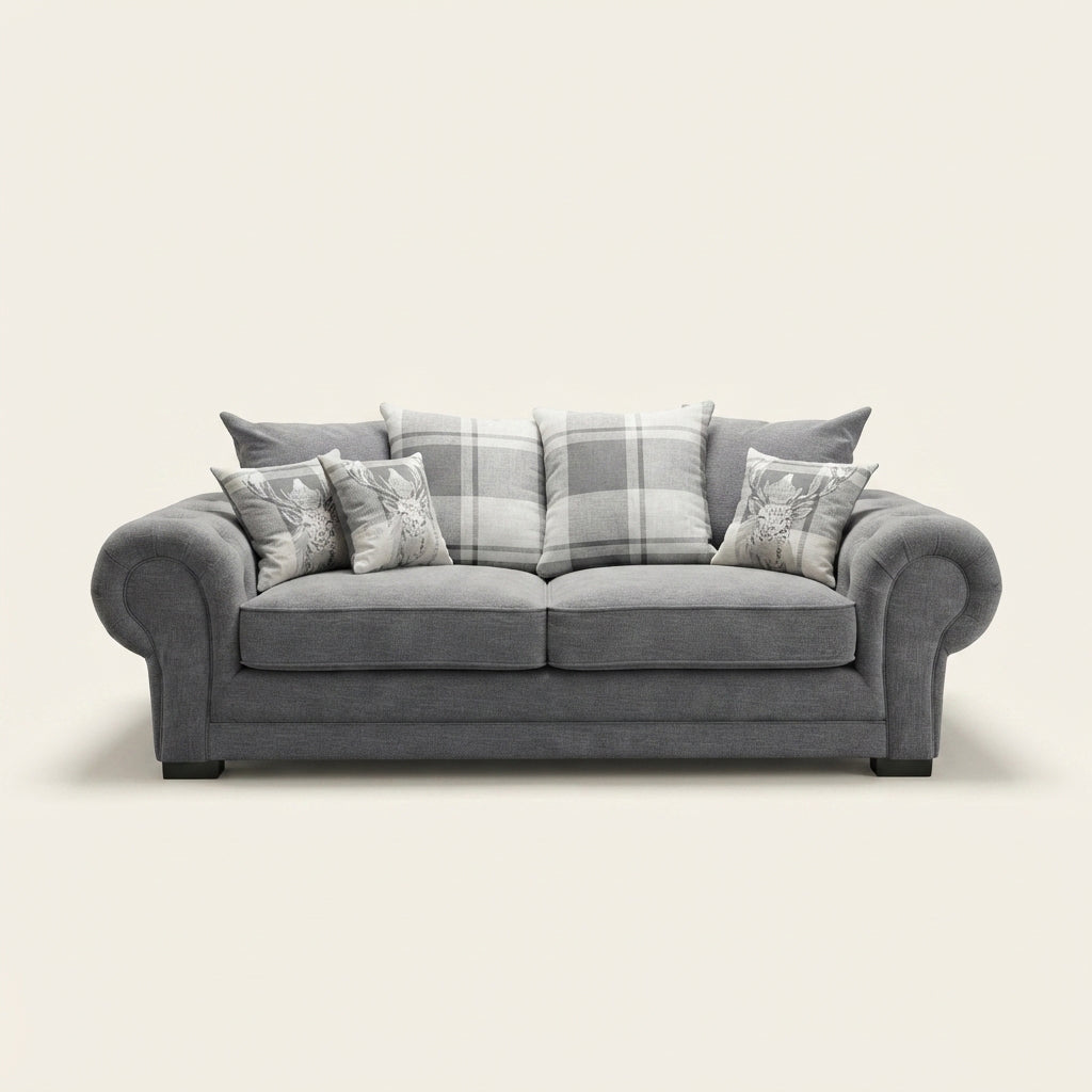 Verona Corner Sofa - 2 Seater and 3 Seater - Grey