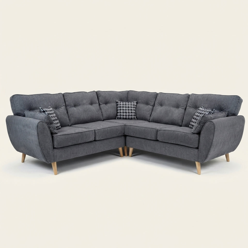 Zinc Corner Sofa - 5 Seater Corner - Dark Grey