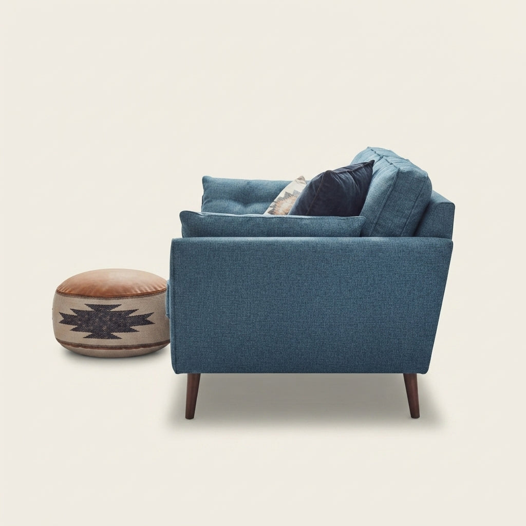 Zinc Corner Sofa | Modern Tapered-Leg Design, Made to Order UK